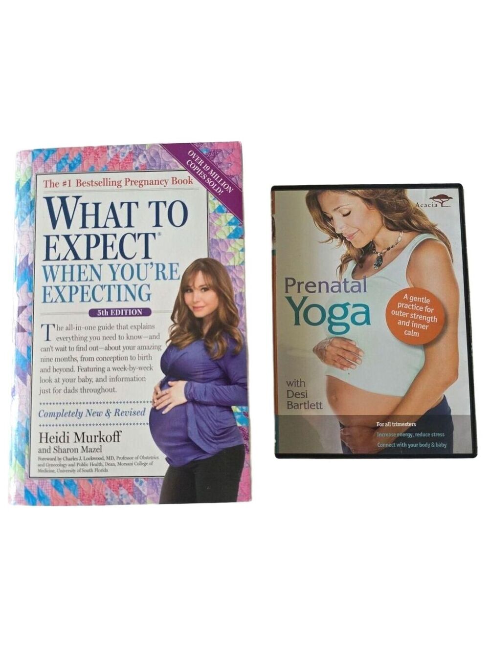 What to Expect When You're Expecting Book & Prenatal Yoga DVD Bundle